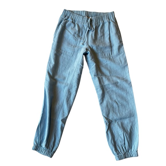 Love Tree Pants - Love Tree pants Small Light blue Linen Viscose Tapered joggers Womens Pull on